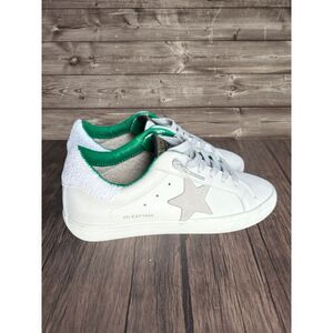 Vintage Havana Grande Sneakers White Gray Green Rhinestone Women’s Size 8